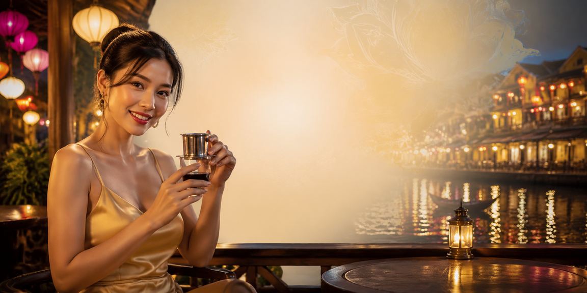 Người dùng tại Hội An thưởng thức cà phê và tham gia cá cược trực tuyến trong không gian yên tĩnh